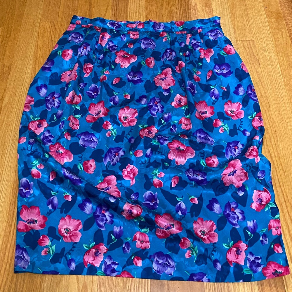 Adrianna Papell Silk Skirt